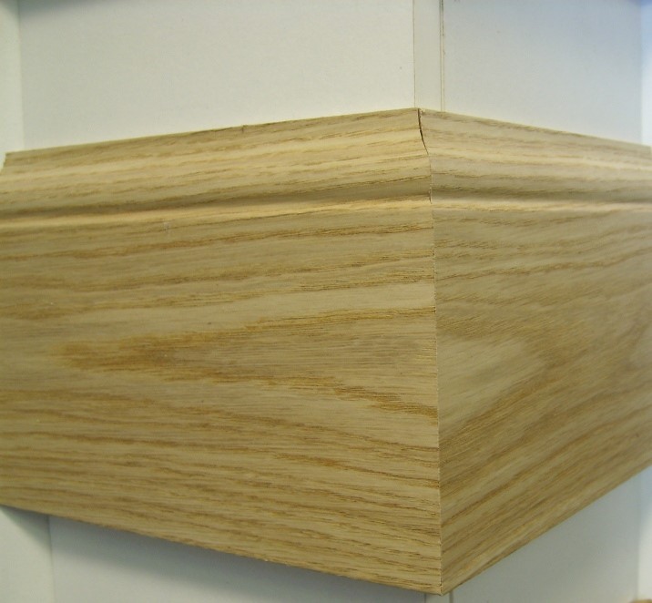 3.0m x 15 x 145 oak Og MDF Veneered Skirting - Pre-finished Wooden